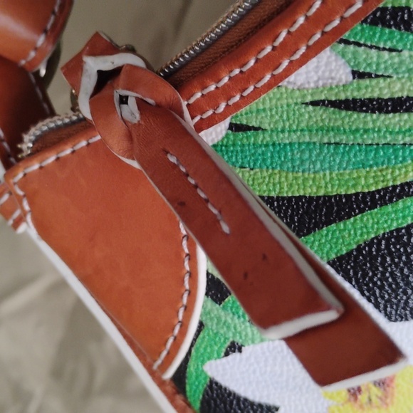 DOONEY N BOURKE MED HOBO DAFFODIL PRINT BAG - Picture 10 of 13